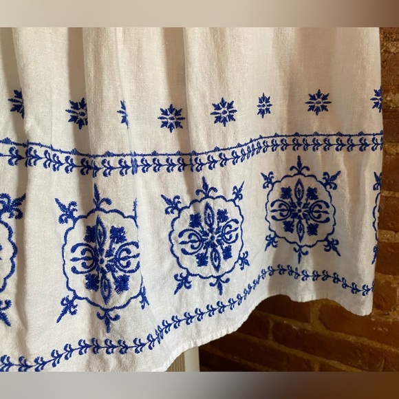 Loft Embroidered Pintucked Lace Cutout Top - Picture 8 of 8